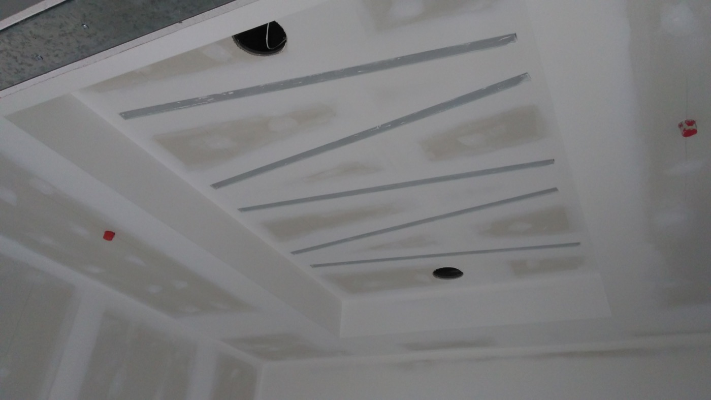 Architectural dropped drywall ceiling