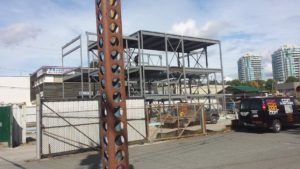 Steel stud often fills in structural steel buildings. Steel stud Contractors Vancouver