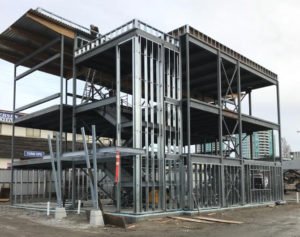 Steel stud often fills in structural steel buildings. Steel stud Contractors Burnaby